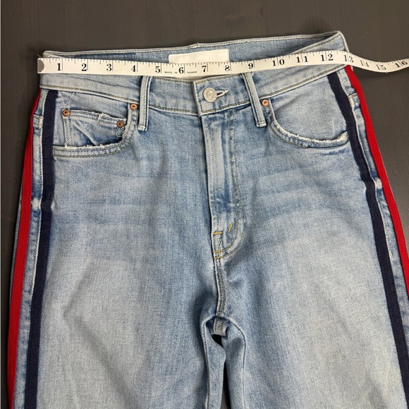 Mother Insider Crop Step Fray Jeans Thanks Again Racer - Picture 9 of 11